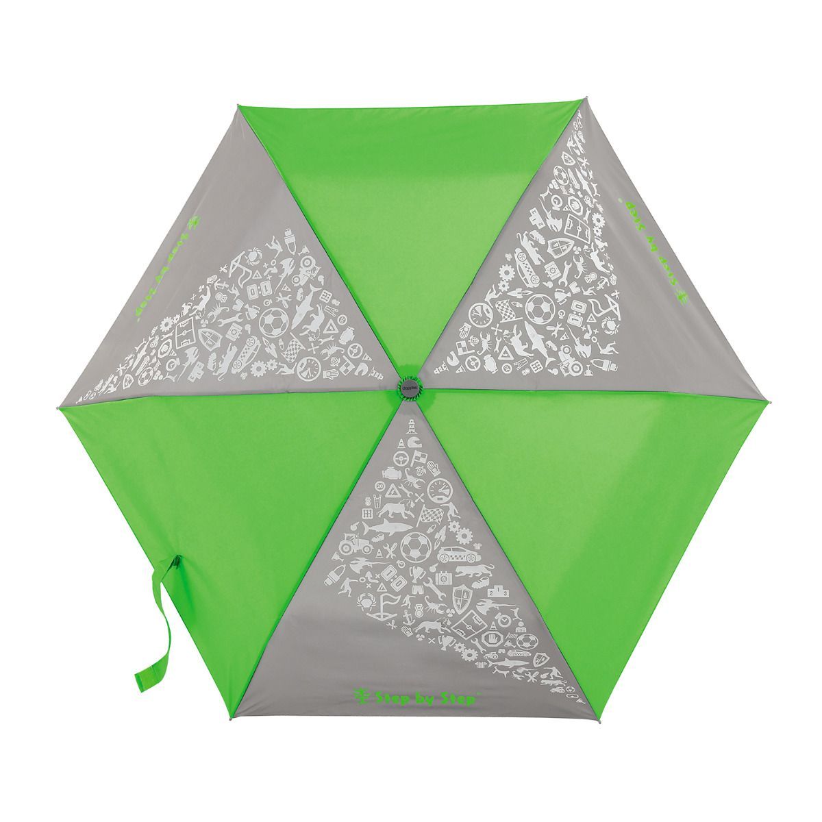 Step by Step Regenschirm Neon Green