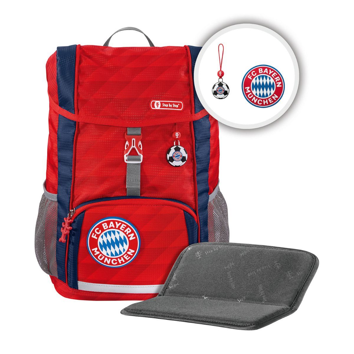 Step by Step Kid FC Bayern Mia San Mia Kinderrucksack Set 3tlg.