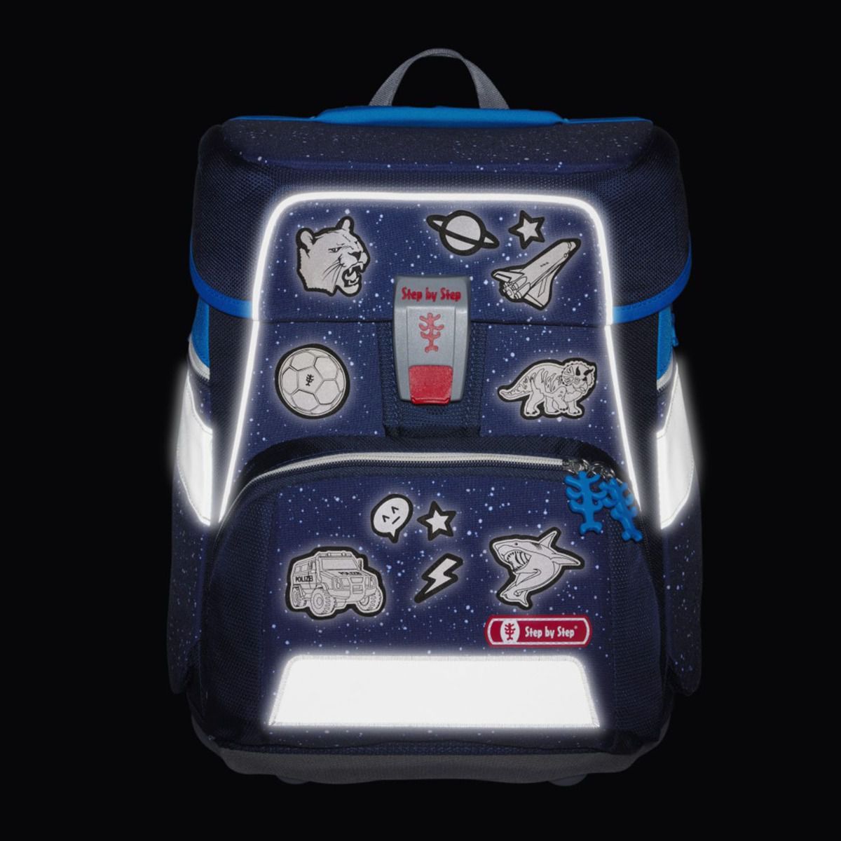 Step by Step Reflektierendes Sticker-Set Black