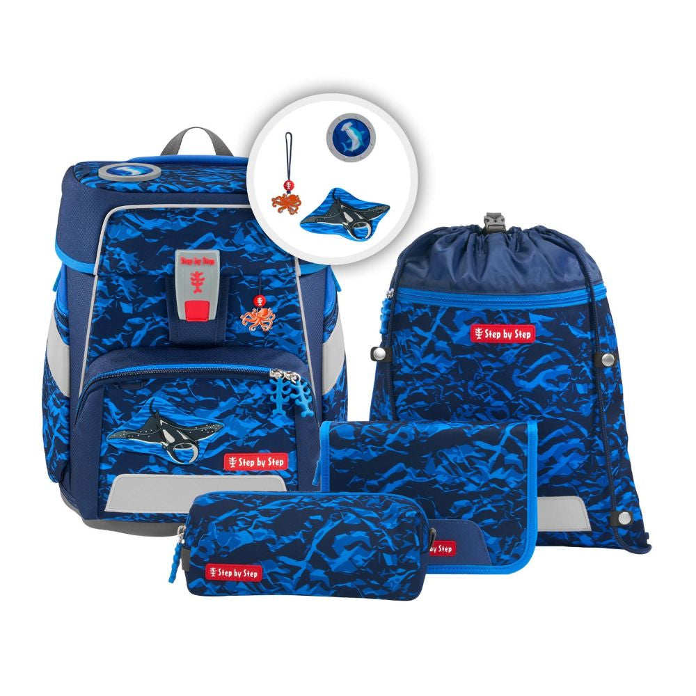 Step by Step Space Manta Rio Schulranzen Set 5tlg.