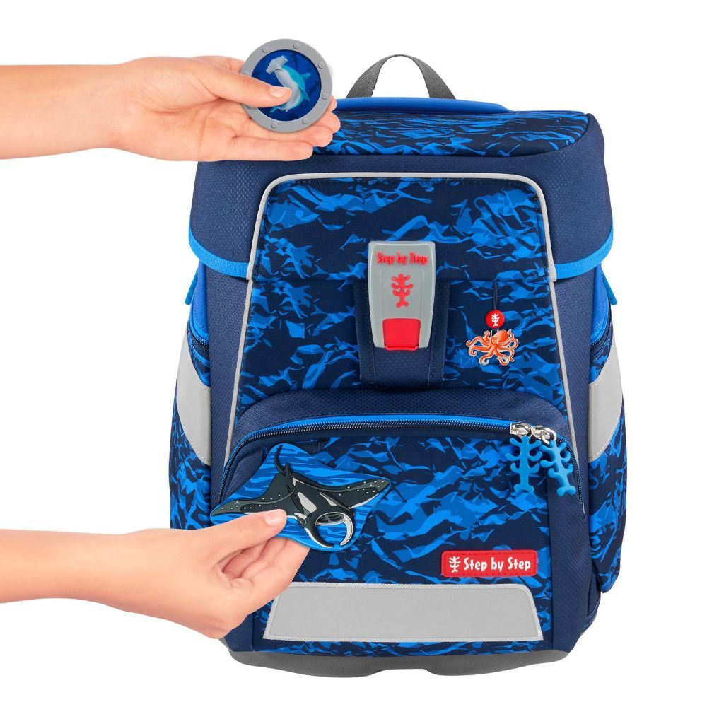 Step by Step Space Manta Rio Schulranzen Set 5tlg.