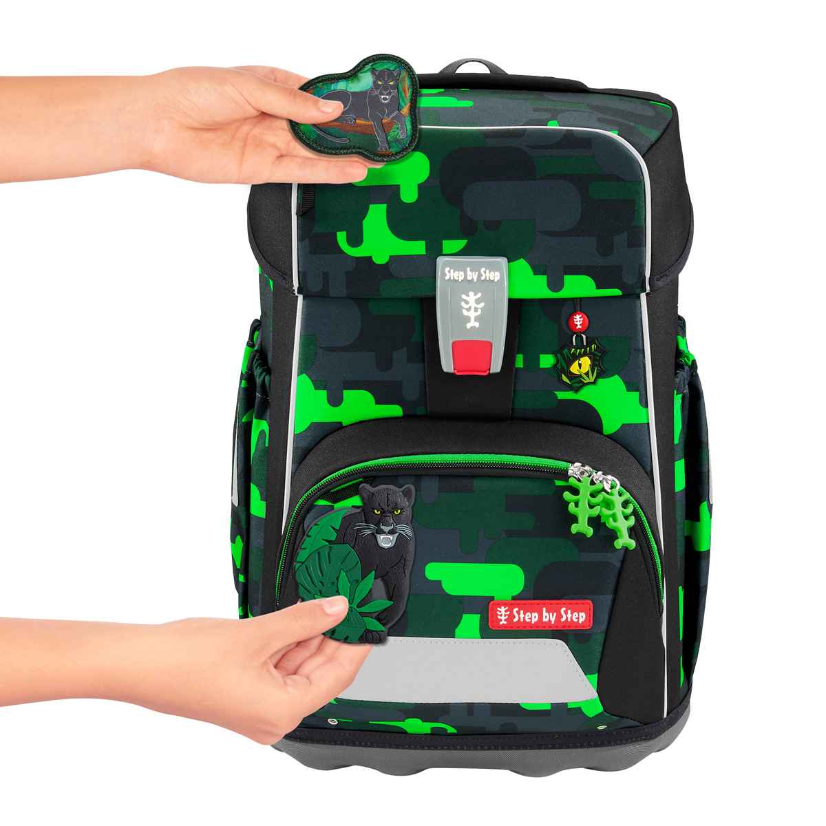 Step by Step Giant Black Cat Chiko Schulranzen Set 5tlg.