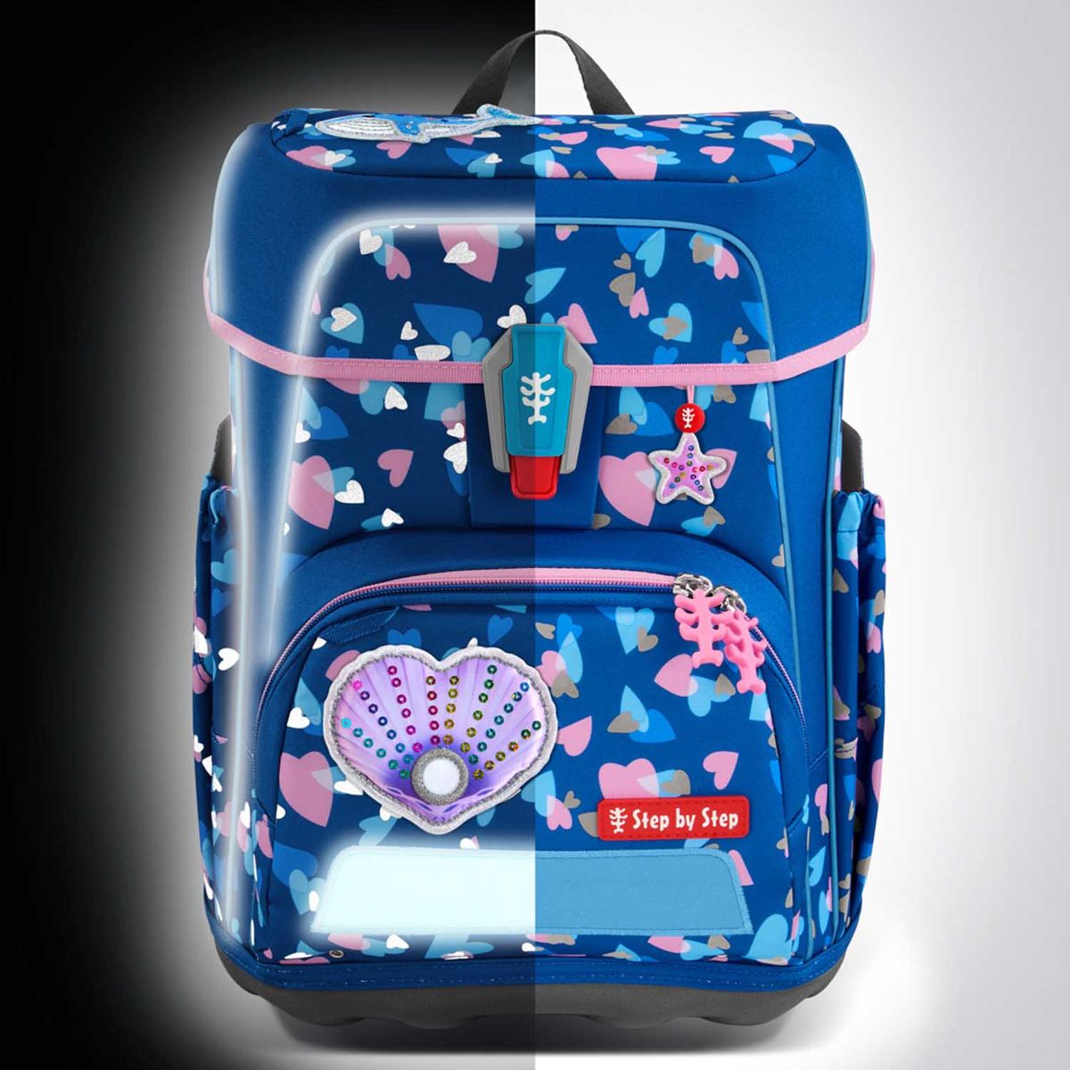 Step by Step Cloud Reflect Seashell Pearl Special Edition Schulranzen Set 5tlg.