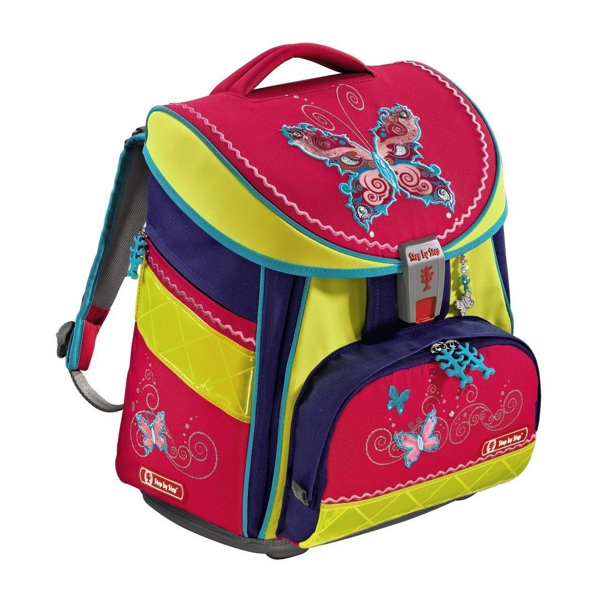 Step by Step Comfort DIN Butterfly Dancer Schulranzen Set 4tlg.