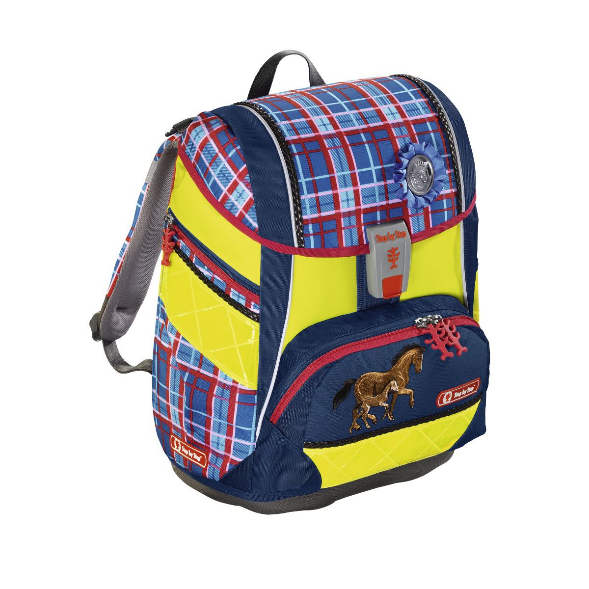 Step by Step 2in1 DIN Horse Family Schulranzen Set 4tlg.