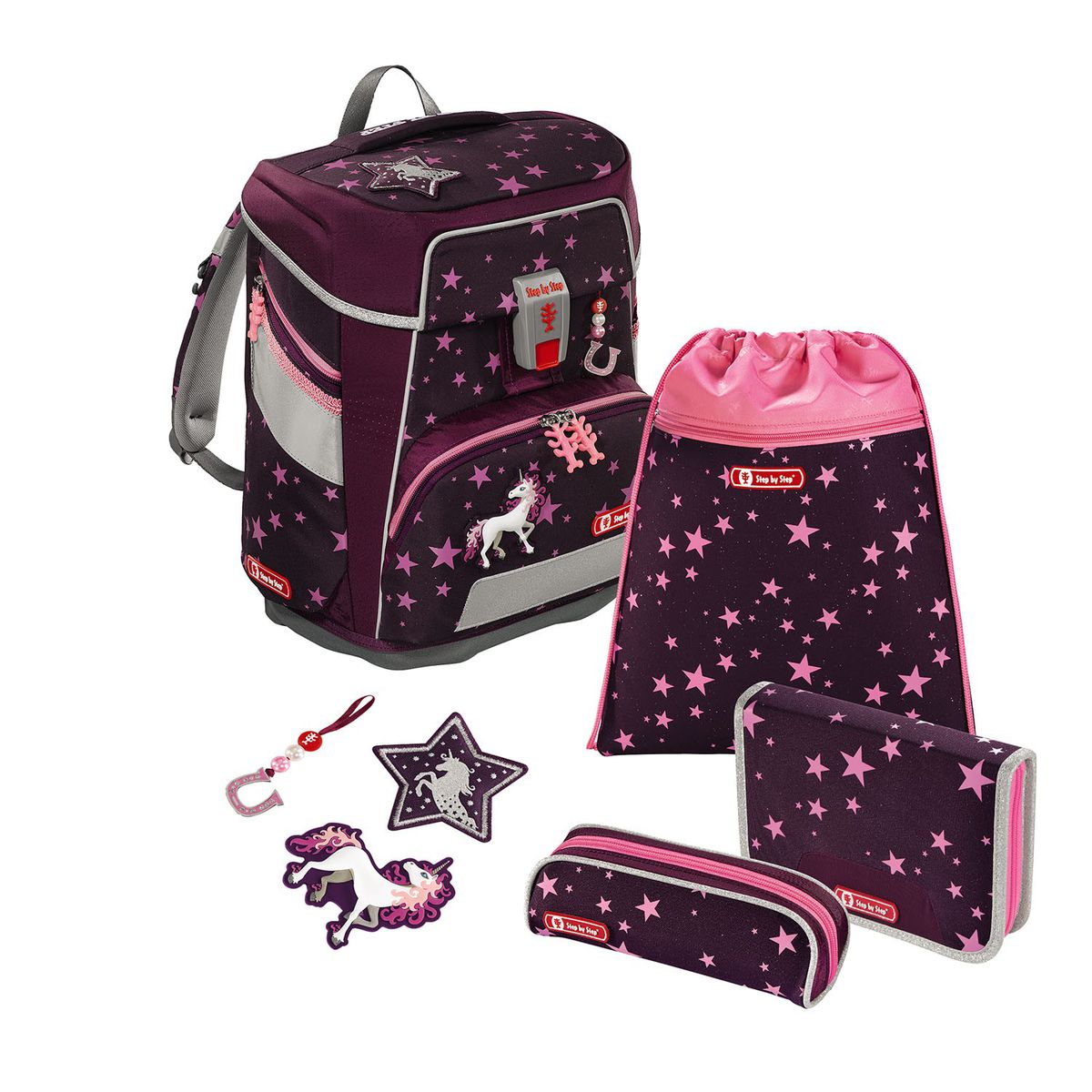 Step by Step Space Unicorn Nuala Schulranzen Set 5tlg.