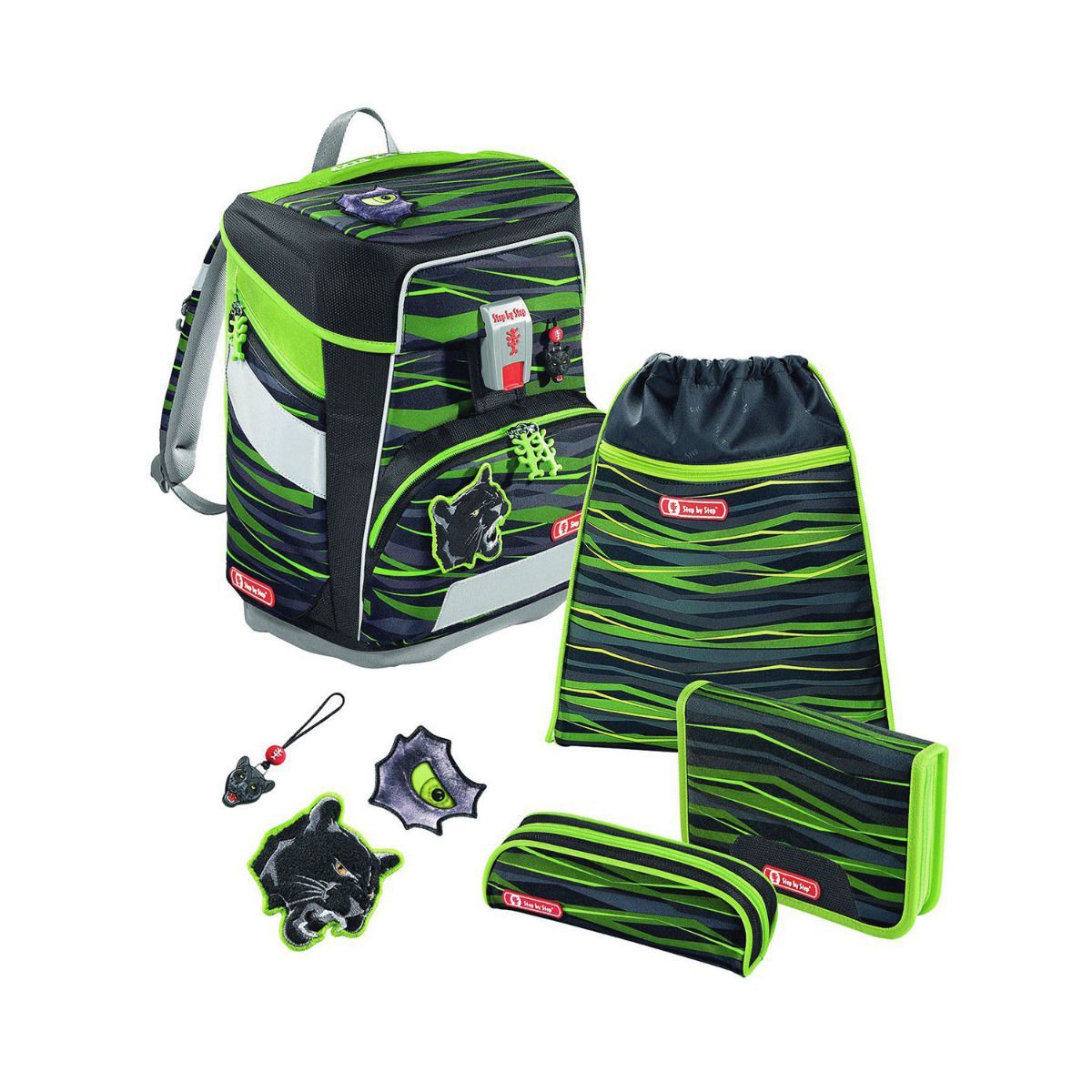 Step by Step Space Wild Cat Chiko Schulranzen Set 5tlg.