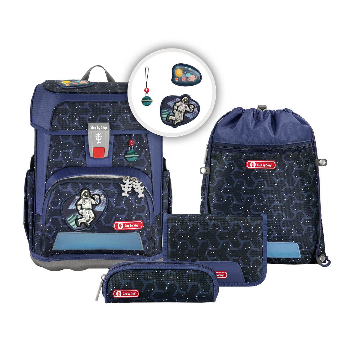 Step by Step Cloud Star Astronaut Cosmo Schulranzen Set 5tlg.