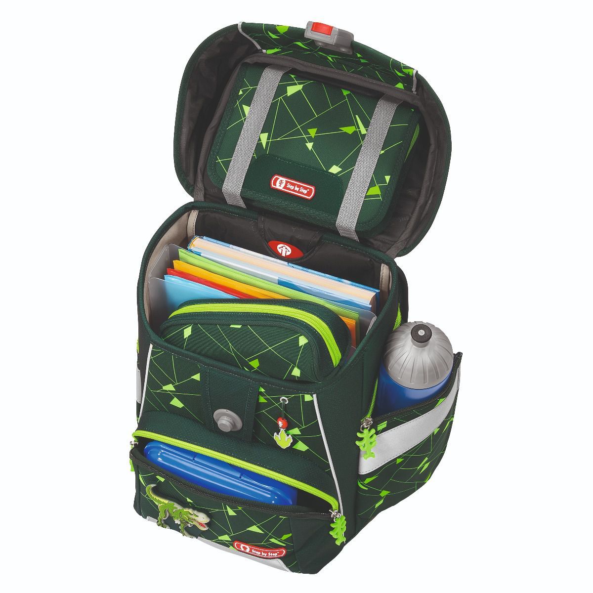 Step by Step Space Shine Dino Night Tyro Schulranzen Set 5tlg.