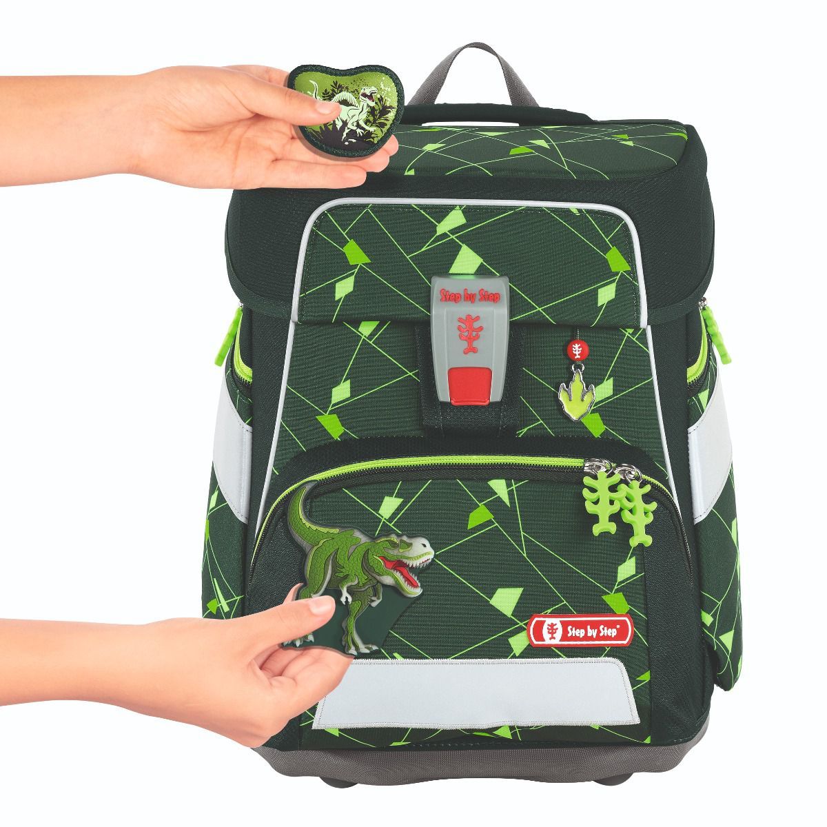 Step by Step Space Shine Dino Night Tyro Schulranzen Set 5tlg.