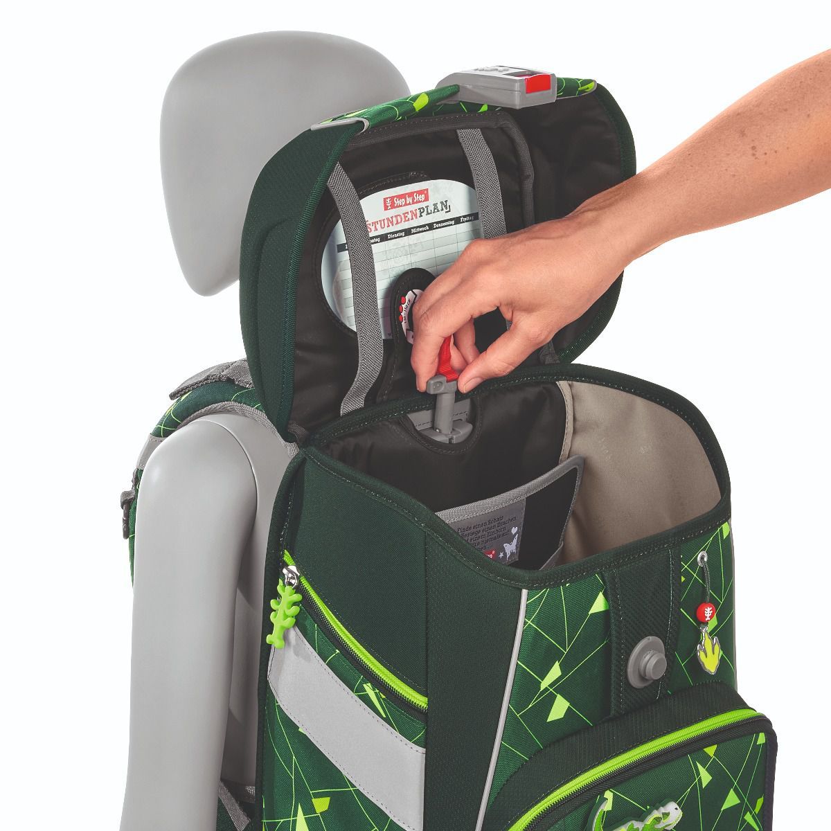 Step by Step Space Shine Dino Night Tyro Schulranzen Set 5tlg.