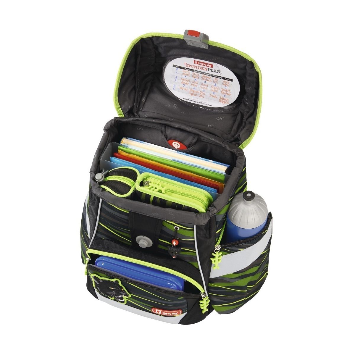 Step by Step 2in1 Plus Wild Cat Chiko Schulranzen Set 6tlg.