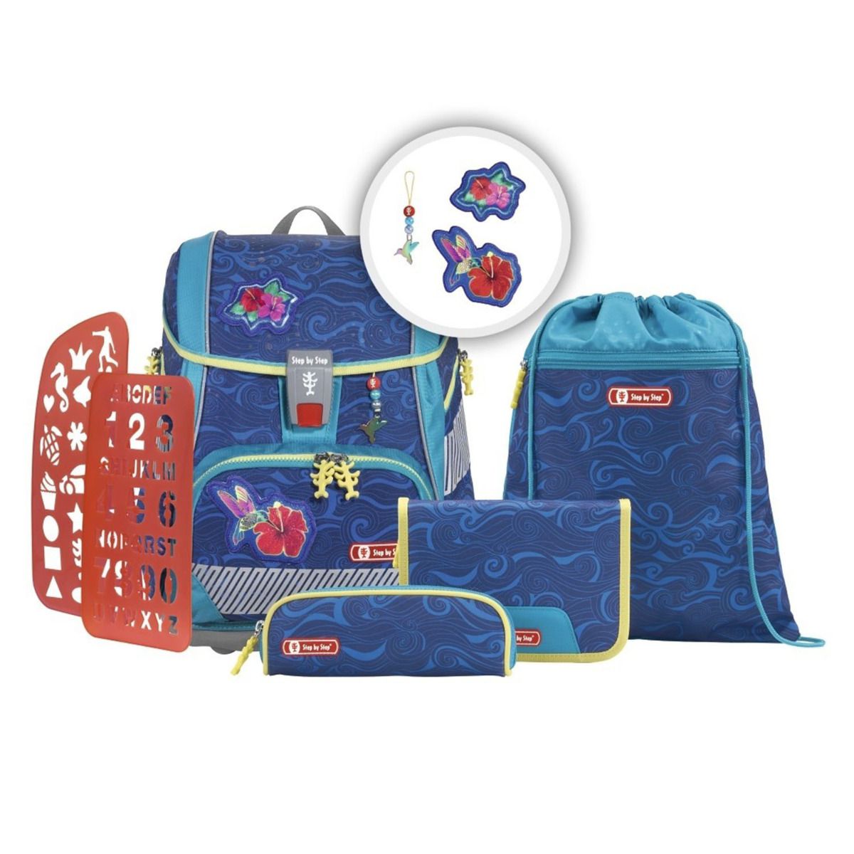 Step by Step 2in1 Plus Reflect Rainbow Colibri Sonderedition Schulranzen Set 6tlg.