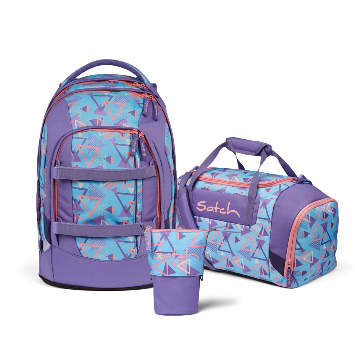 Satch Pack 80s Dance Pencil Slider Edition Schulrucksack Set 3tlg.