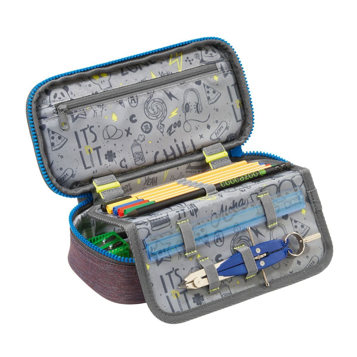 Coocazoo PencilDenzel Mixed Melange Blue Camou Leo Schlamperbox