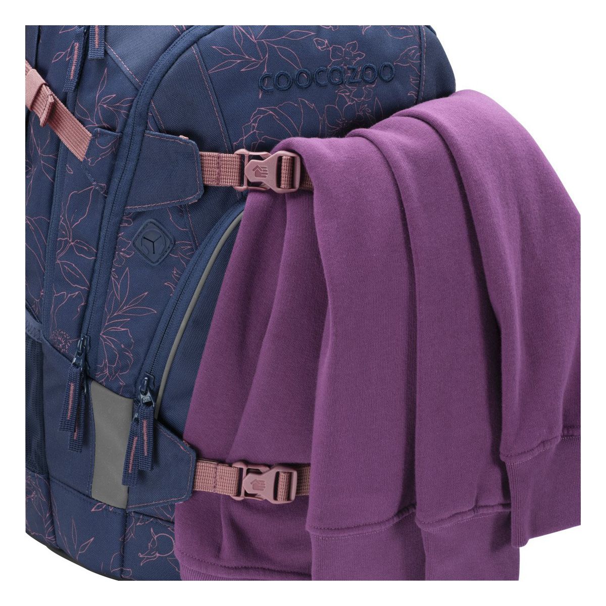 Coocazoo Mate Sweet Rose Schulrucksack Set 2tlg.