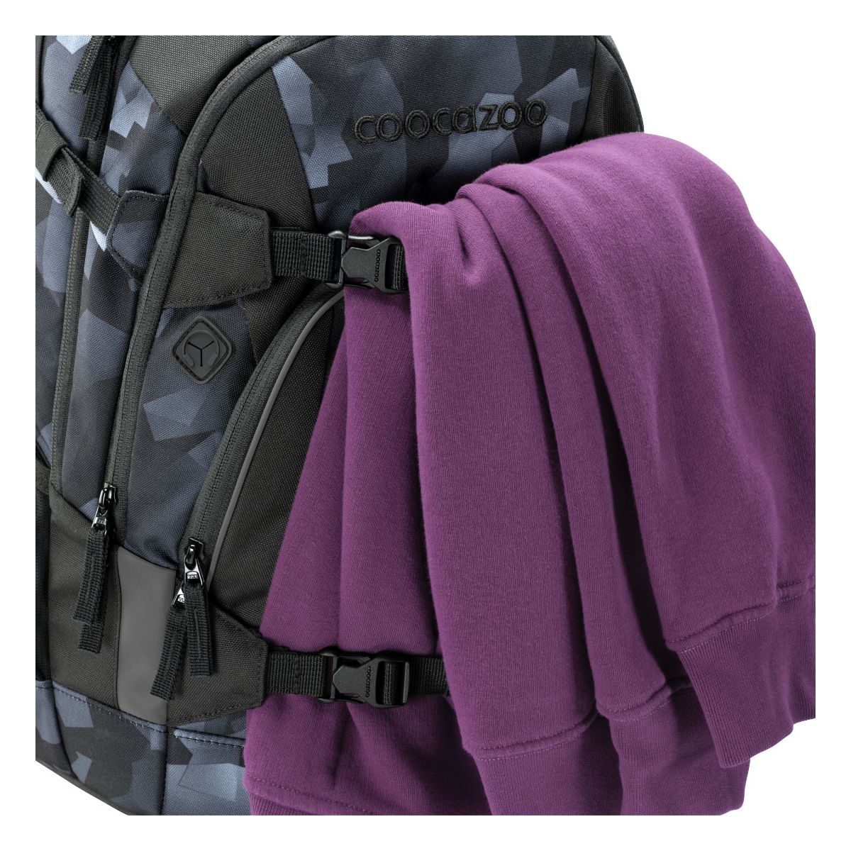 Coocazoo Mate Grey Rocks Schulrucksack Set 3tlg.