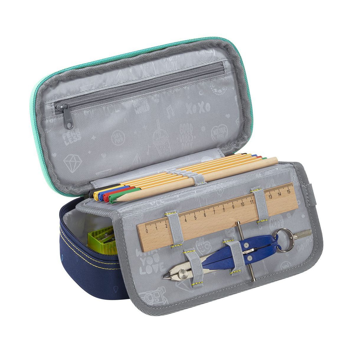 Coocazoo Mate Happy Raindrops Schulrucksack Set 2tlg.