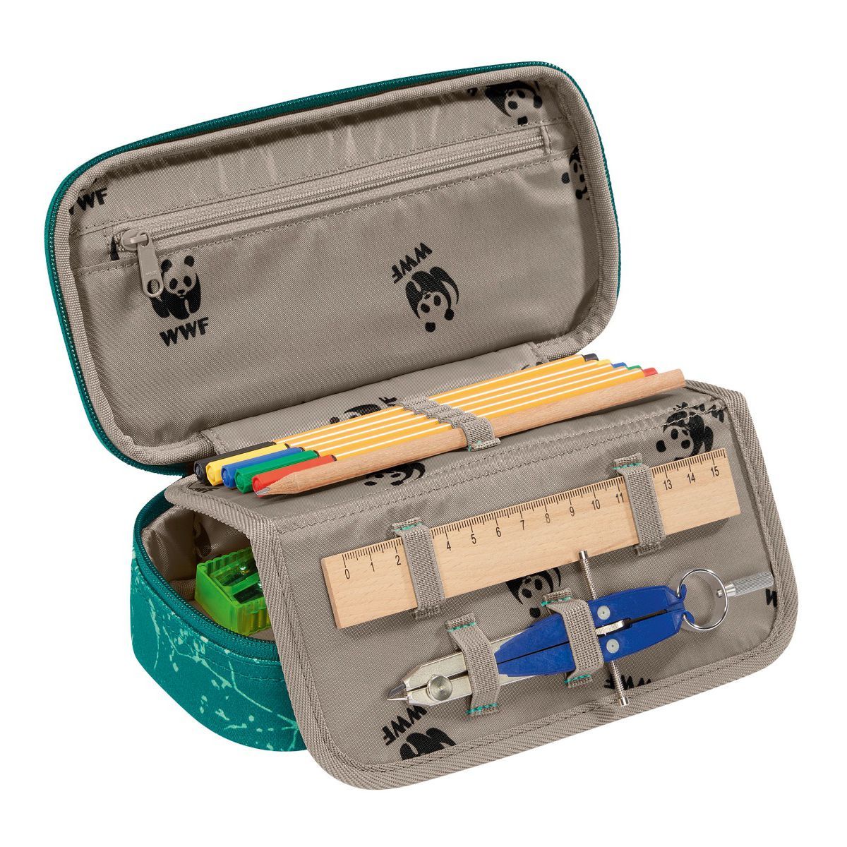 Coocazoo Schlamperbox Green Wildlife WWF