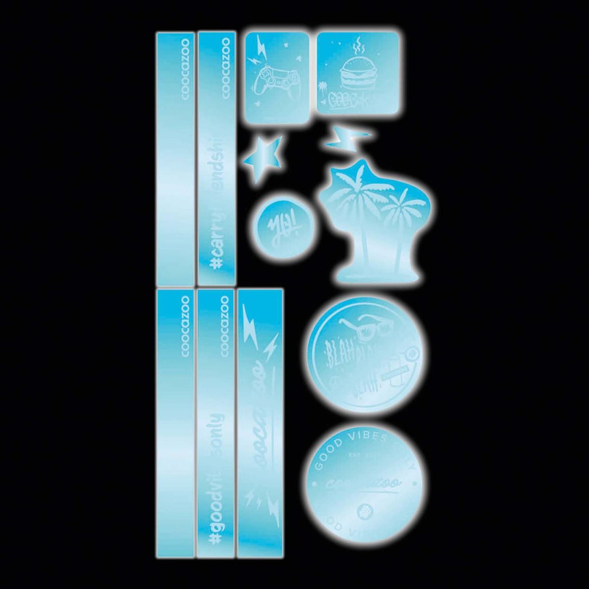 Coocazoo Reflektierendes Sticker-Set Blue
