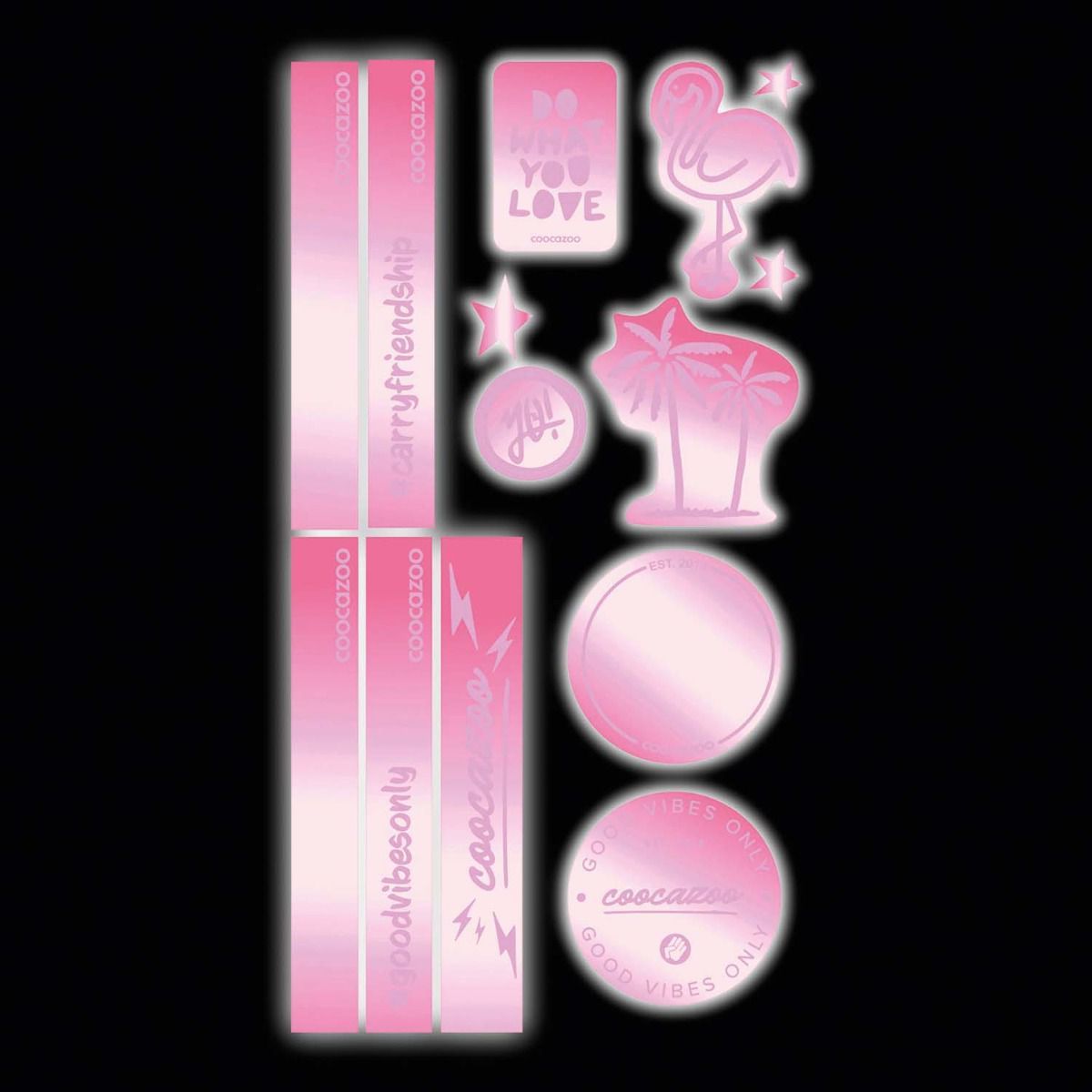 Coocazoo Reflektierendes Sticker-Set Berry