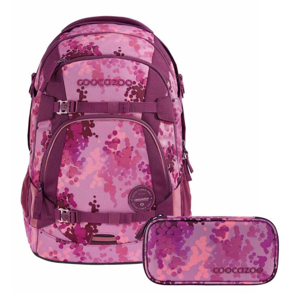Coocazoo Mate Cherry Blossom Schulrucksack Set 2tlg.