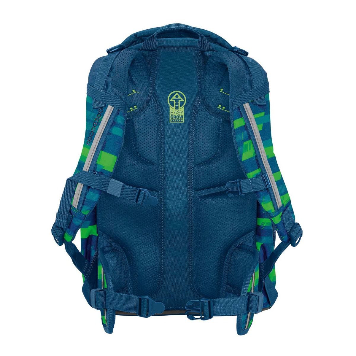 Coocazoo Mate Lime Stripe Schulrucksack Set 3tlg.