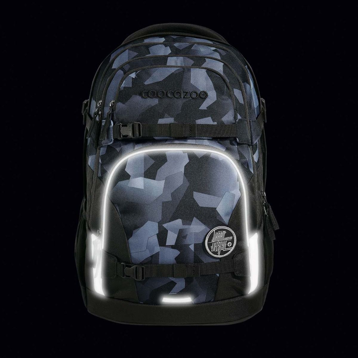 Coocazoo Porter Grey Rocks Schulrucksack Set 2tlg.