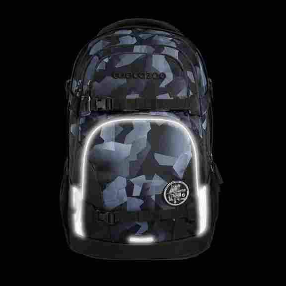 Coocazoo Porter Grey Rocks Schulrucksack Set 3tlg.
