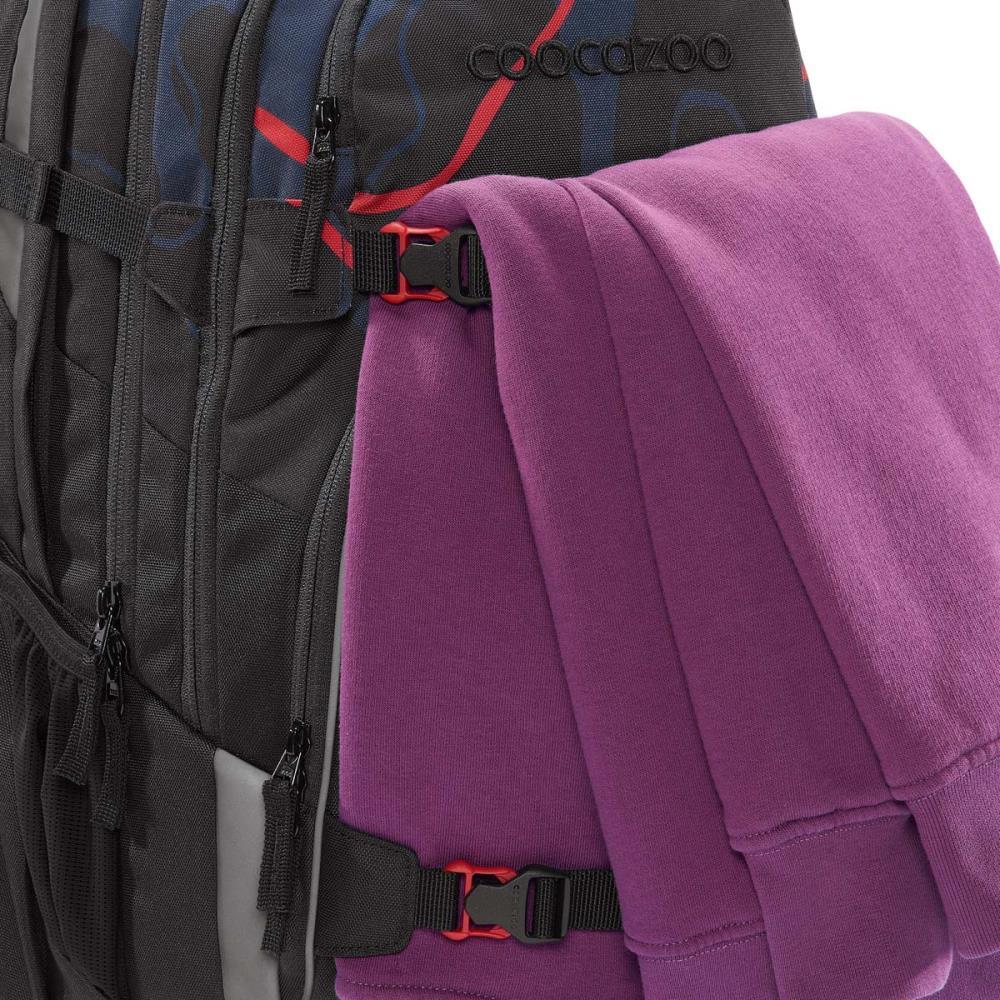 Coocazoo Porter Lava Lines Schulrucksack Set 3tlg.