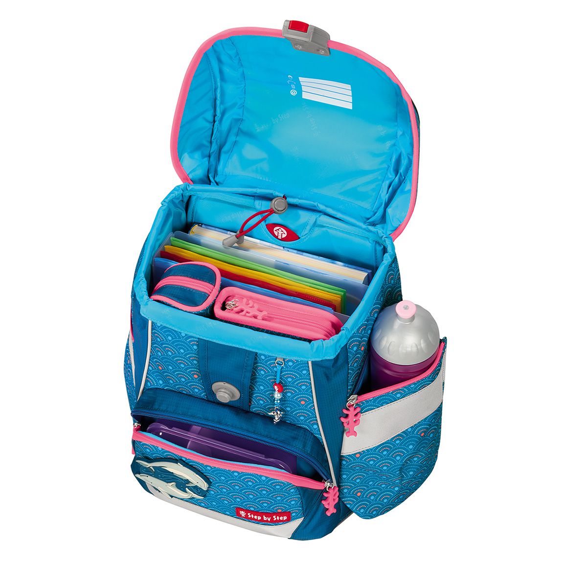 Step by Step 2in1 Plus Dolphin Pippa Schulranzen Set 6tlg.