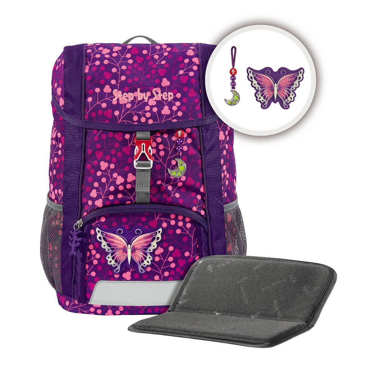 Step by Step Kid Shine Butterflight Night Ina Kinderrucksack Set 3tlg.