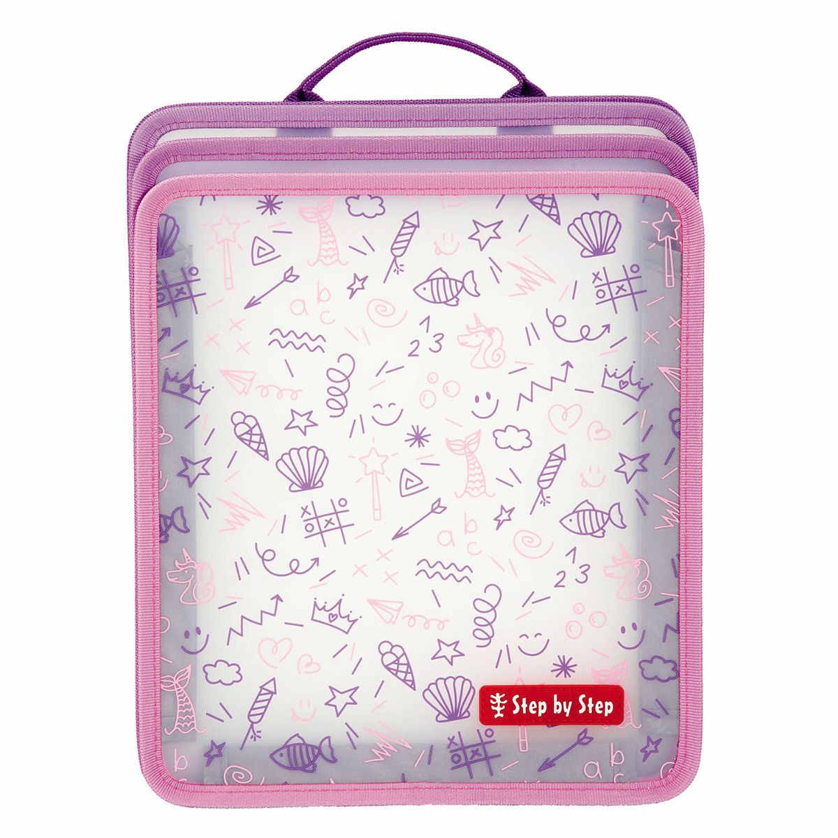 Step by Step Faltbare Heftbox Pink