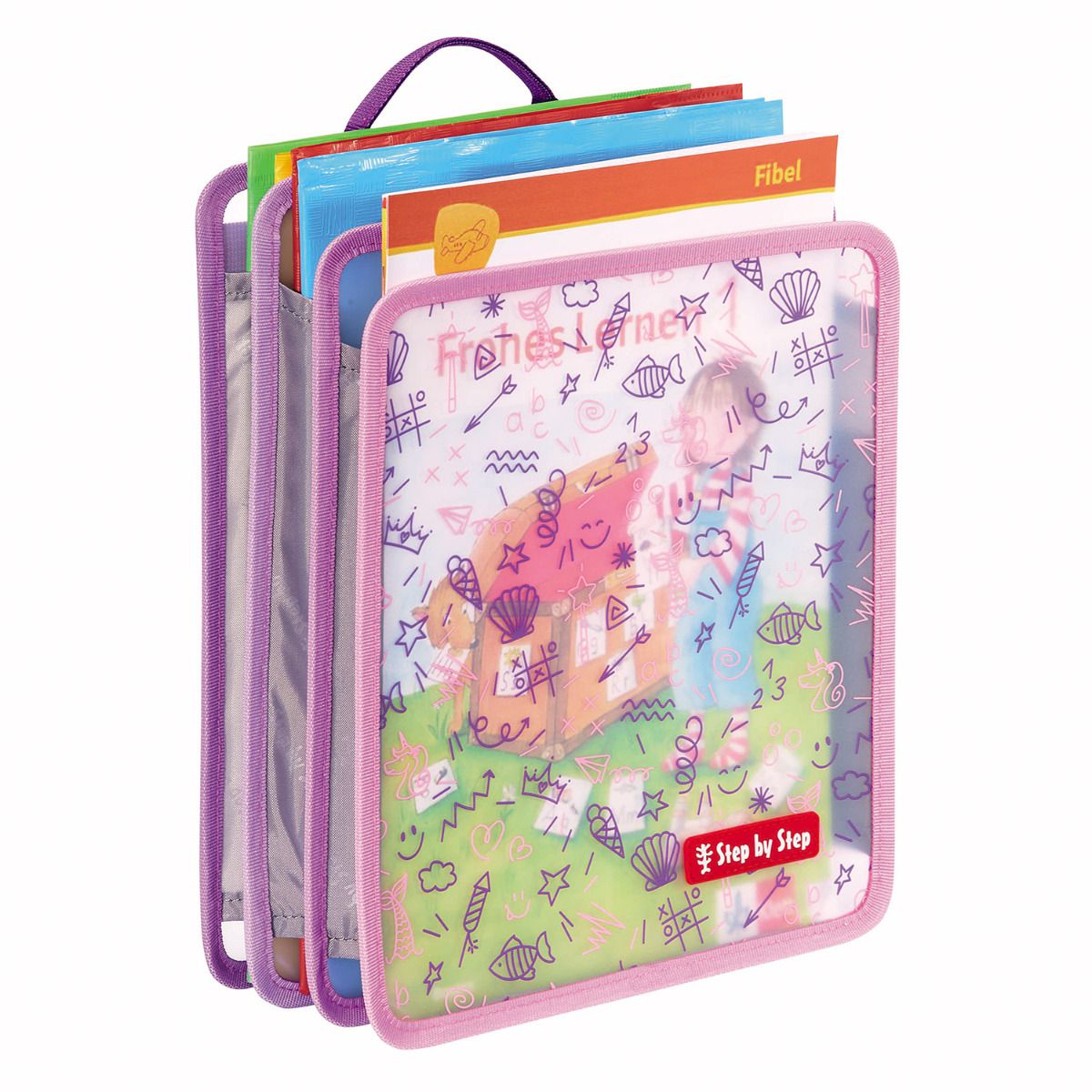 Step by Step Faltbare Heftbox Pink