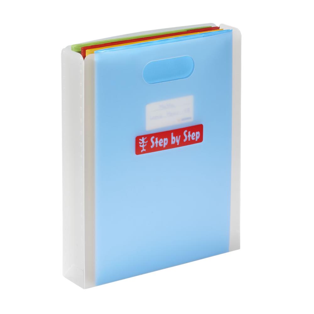 Step by Step Heftbox mit Tragegriff Transparent