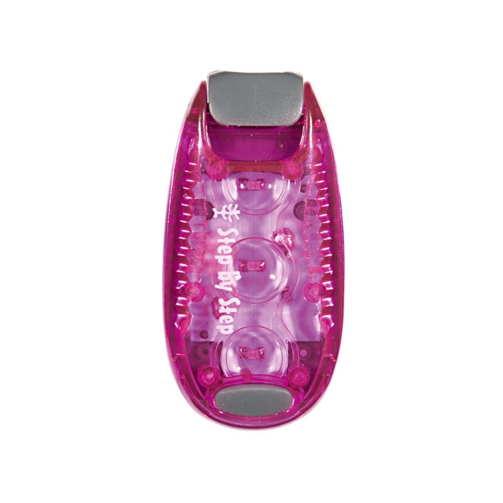 Step by Step LED Sicherheits-Klemmleuchte Pink