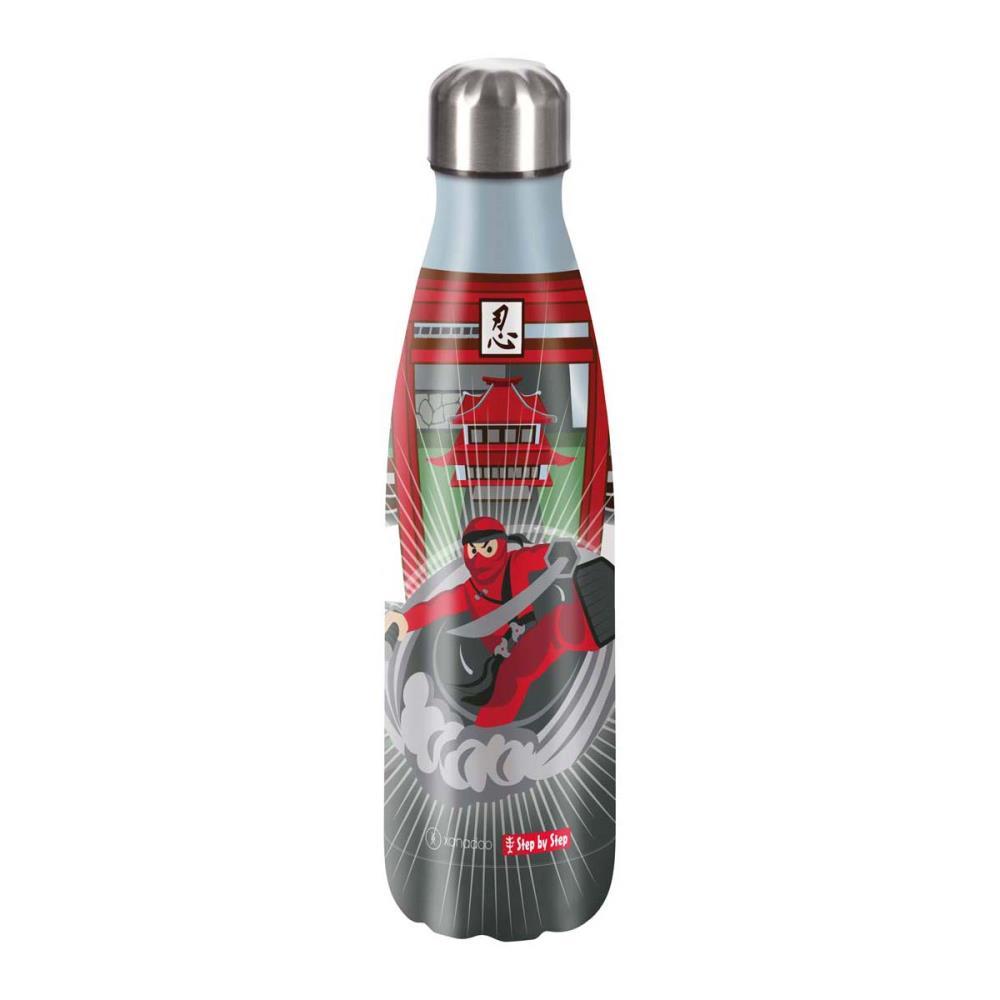 Step by Step Isolierte Edelstahl Trinkflasche Ninja Yuma