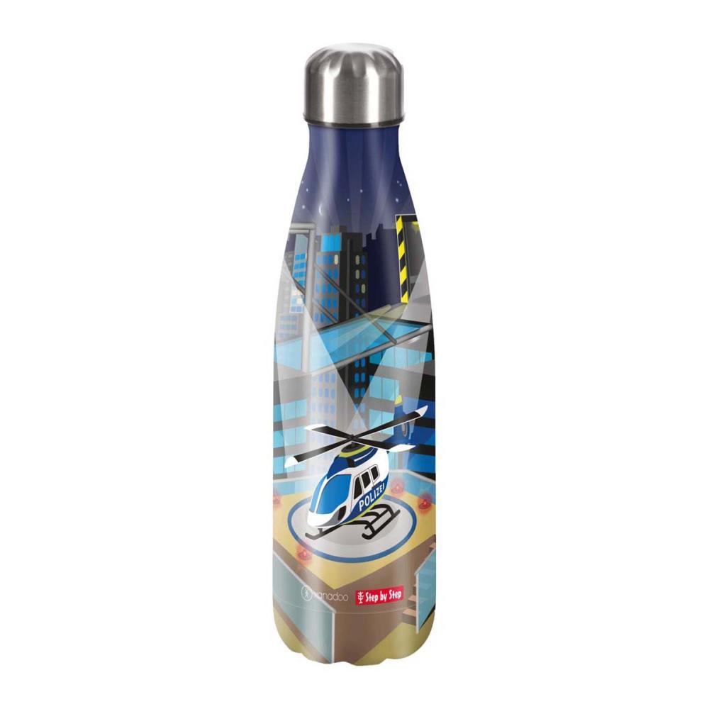 Step by Step Isolierte Edelstahl Trinkflasche Helicopter Sam