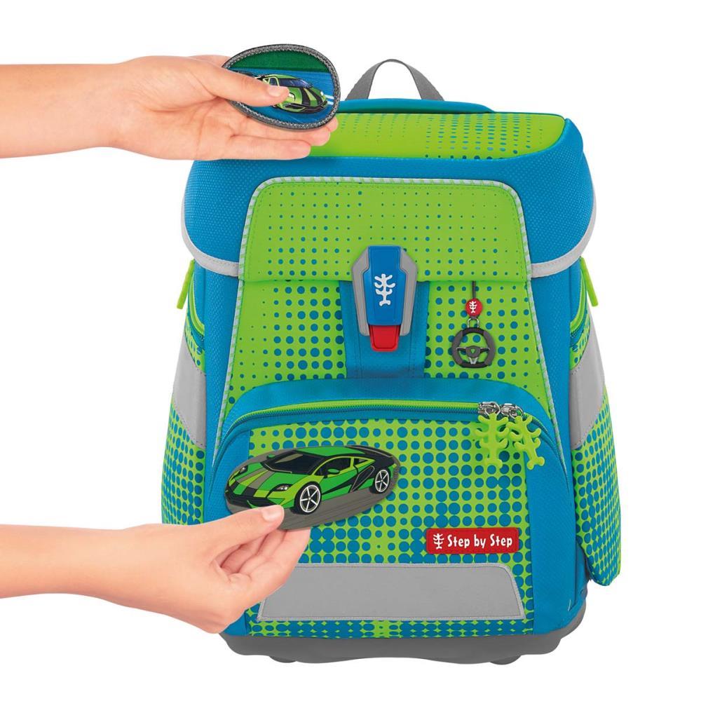 Step by Step Space Neon Race Car Chuck Special Edition Schulranzen Set 5tlg.