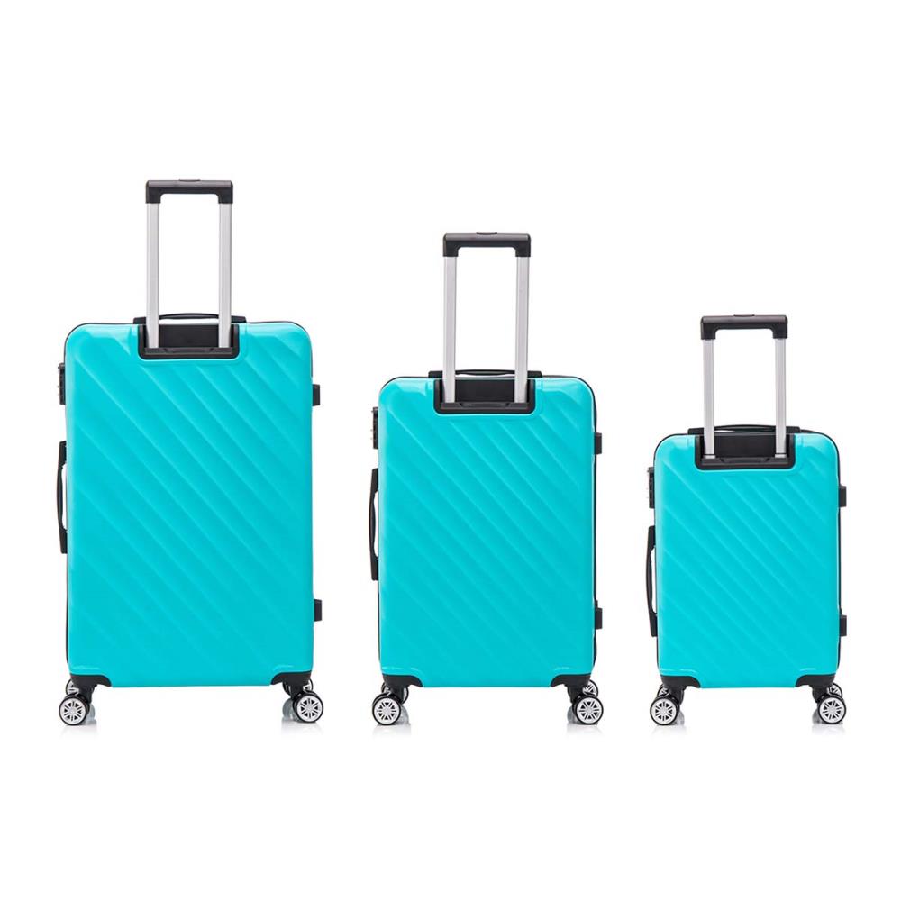 Herolite Paris Türkis 4-Doppelrollen Trolley Set 3tlg.