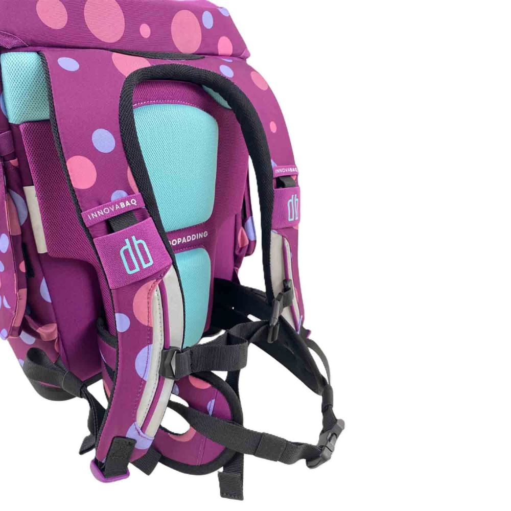 Innovabaq Purple Bubbles Schulranzen Set 5tlg.