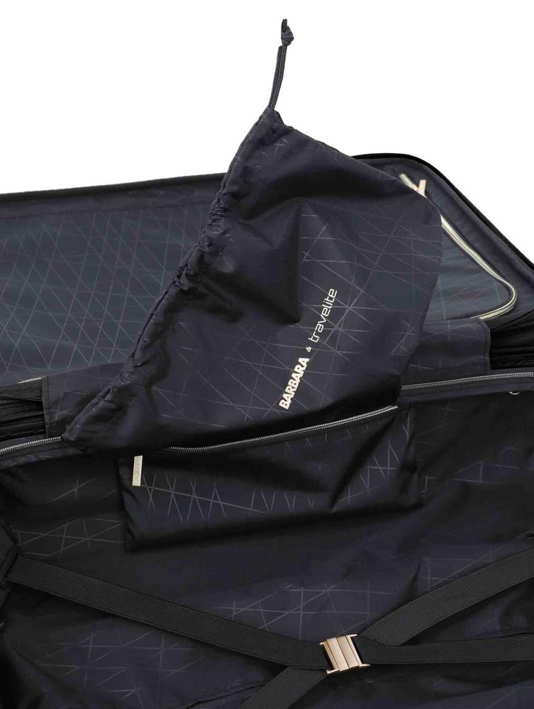 Travelite Barbara Stepp Black 4 Doppelrollen Trolley L 80 cm