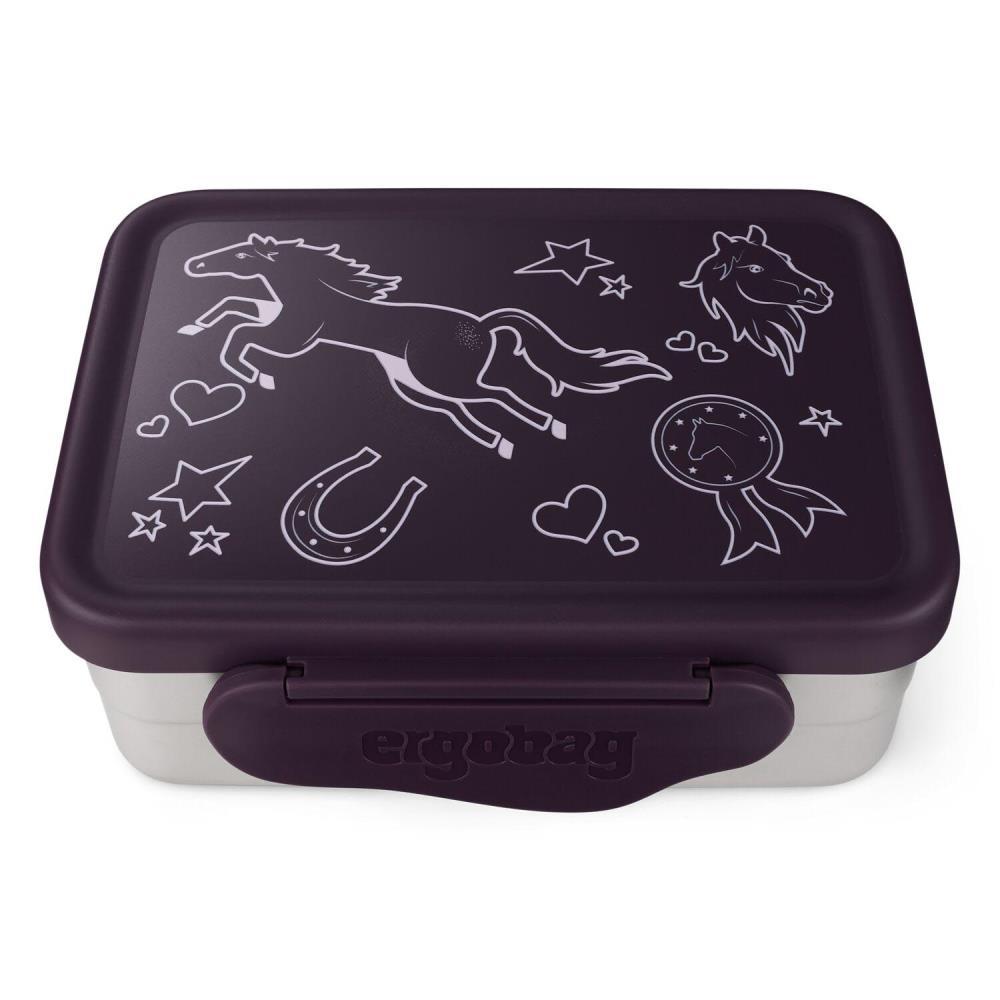 Ergobag Edelstahl Brotdose Lila 3tlg.