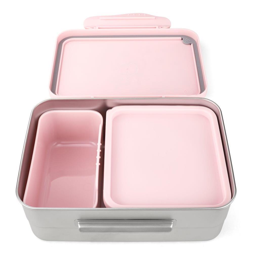 Ergobag Edelstahl Brotdose Rosa 3tlg.