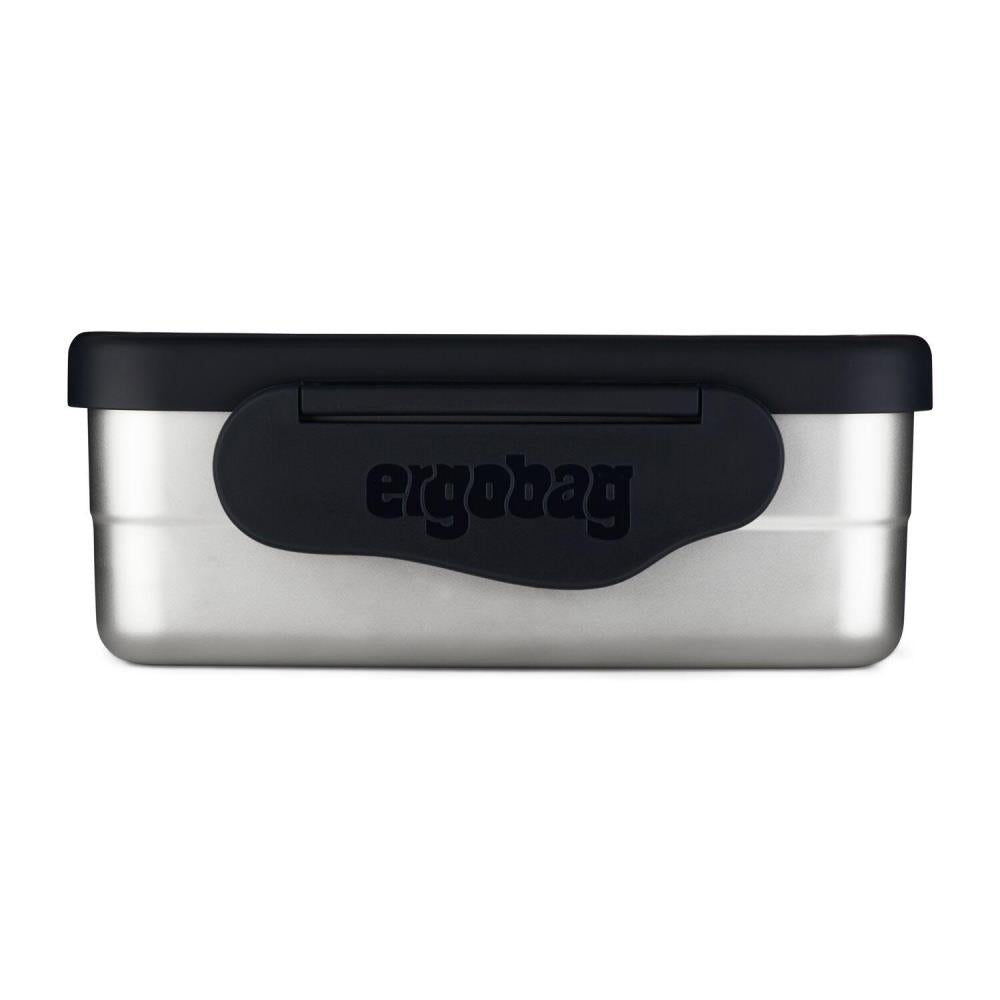 Ergobag Edelstahl Brotdose Schwarz 3tlg.