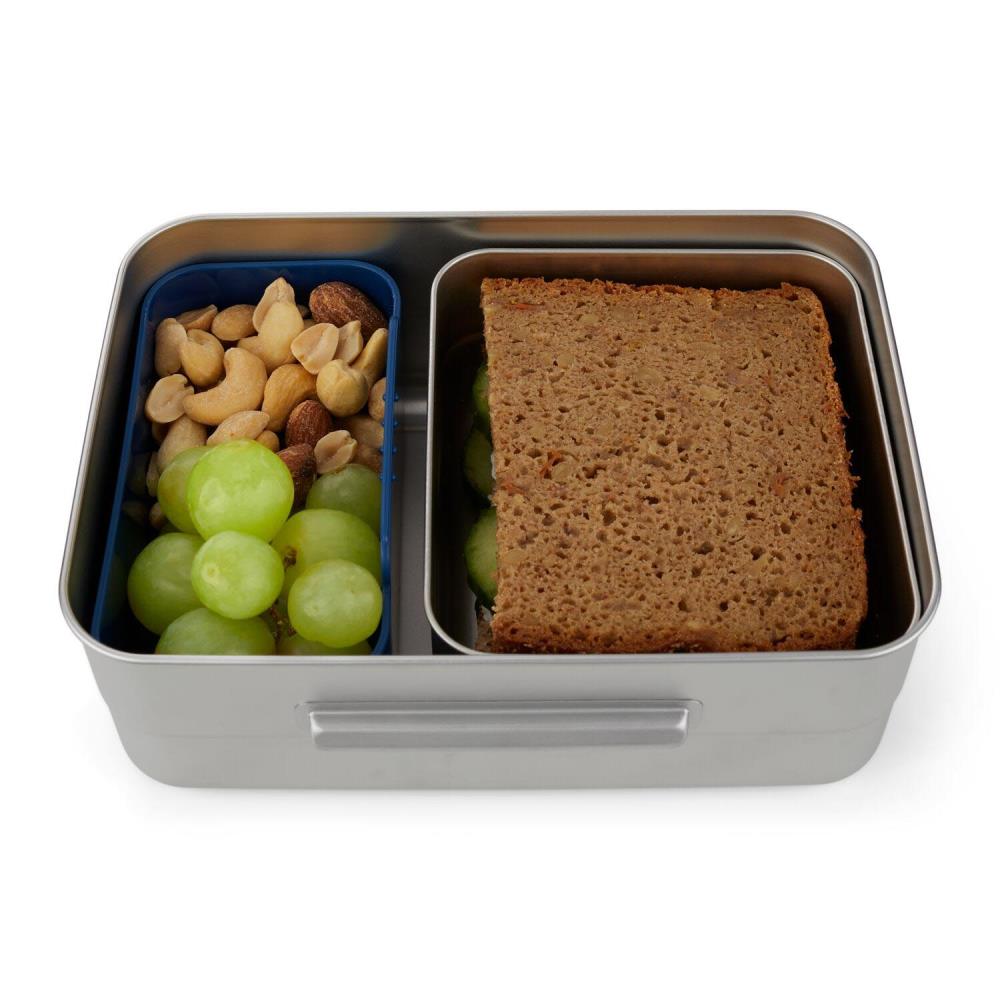 Ergobag Edelstahl Brotdose Schwarz 3tlg.