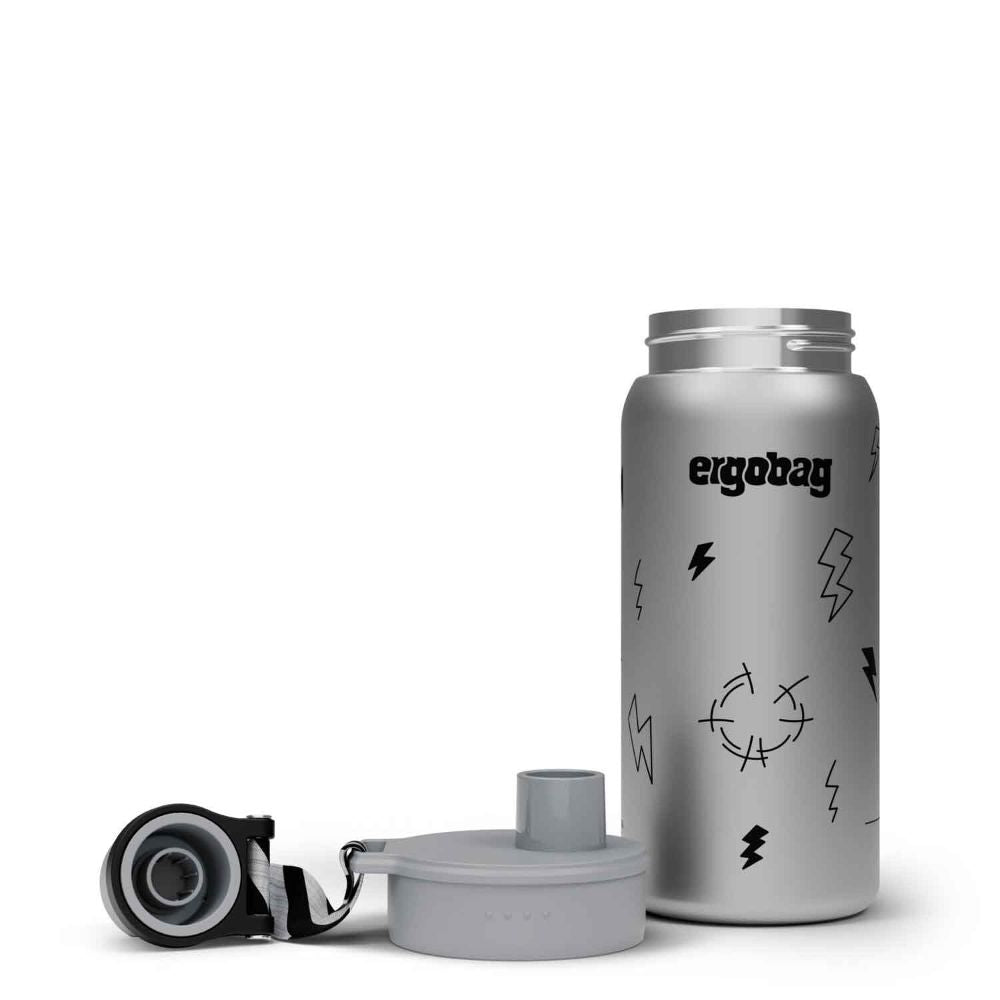 Ergobag Edelstahl Trinkflasche Gewitter 0,5 l