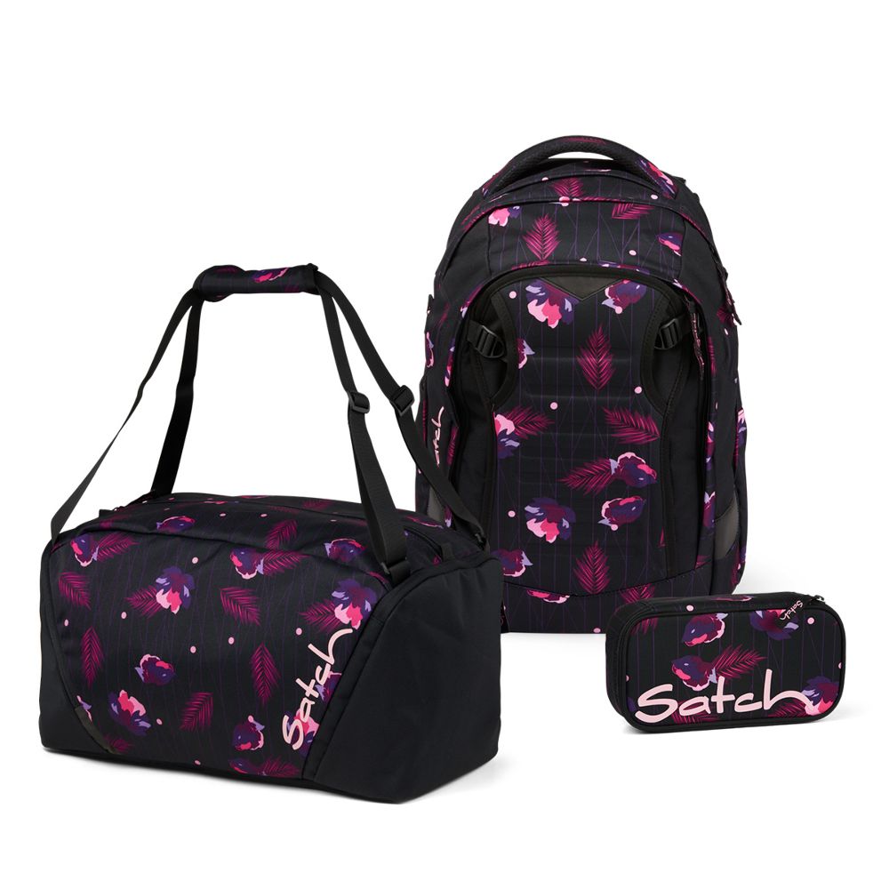 Satch Match Mystic Nights Schulrucksack Set 3tlg. Rucksack Schlamperbox Sporttasche