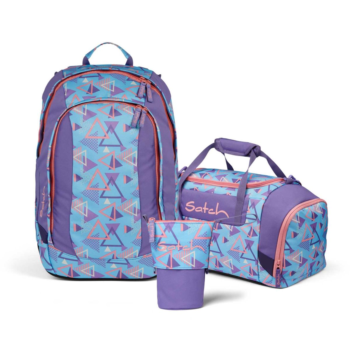 Satch Air 80s Dance Pencil Slider Edition Schulrucksack Set 3tlg.