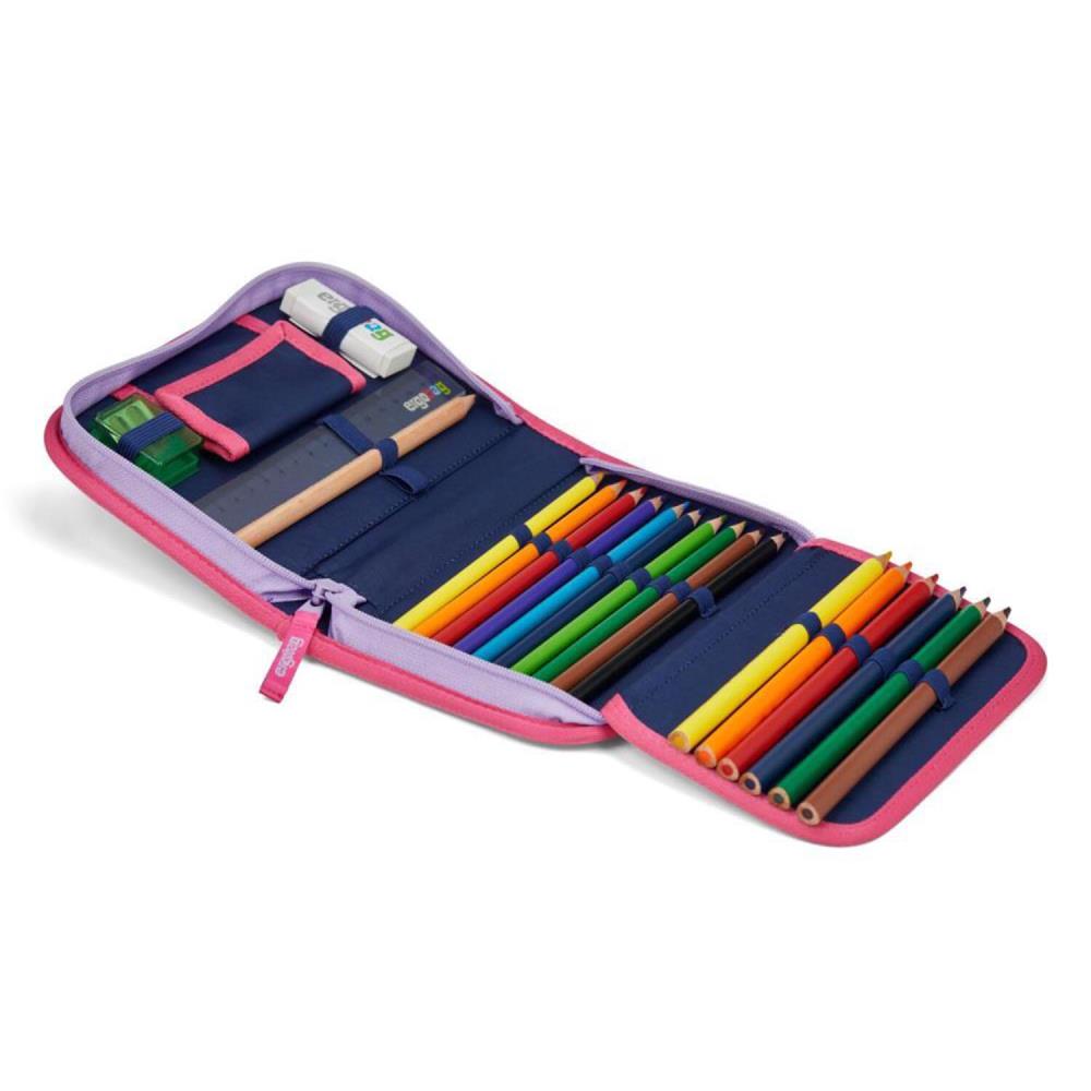 Ergobag Cubo Light BlütenzauBär Schulranzen Set 6tlg.